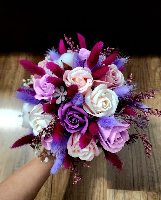 Pahare buchete lumânări nuntă botez