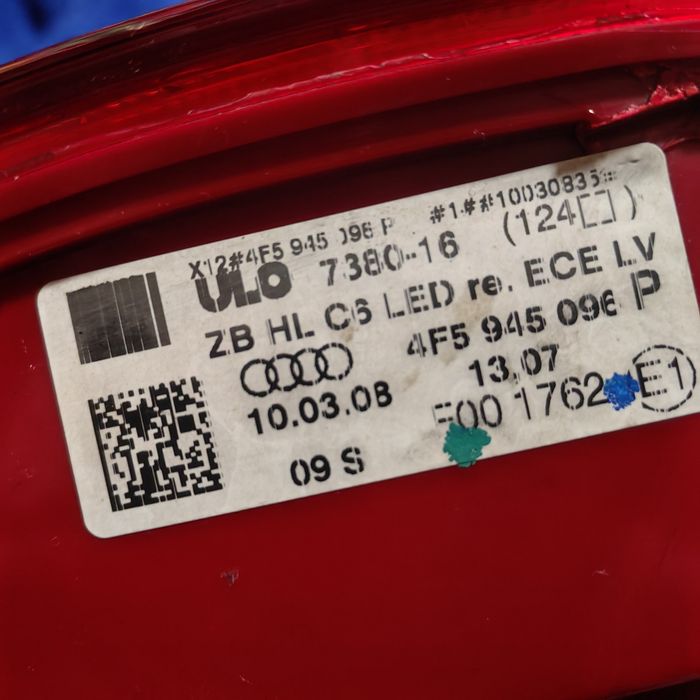 Задний плафон лед