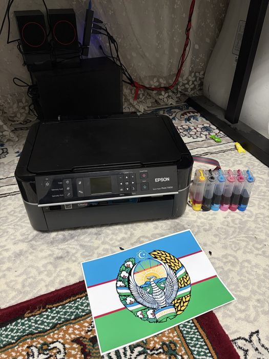 Epson tx650 6-ta rangli 3v1 printer holati ideal aybi yoq fotoprinter