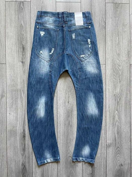 Blugi HUMOR Rupturi Albastru Barbati | Marime 31 (Talie 84 cm)