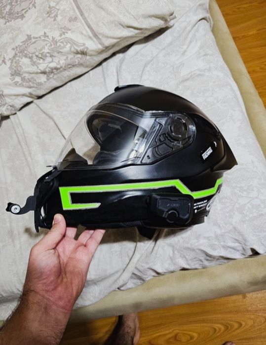 Casca nexx 100R M 58 + viziere  intercom separat, Casca Mt M 56