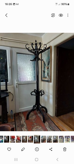 Reflector teatru, cinematografic cu trepied lemn
