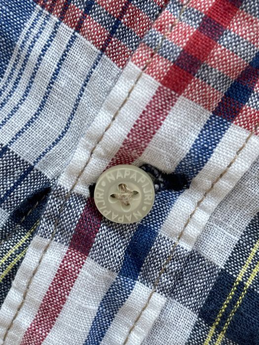 Camasa NAPAPIJRI Slim de In Maneca Scurta Carouri Barbati | Marime XL