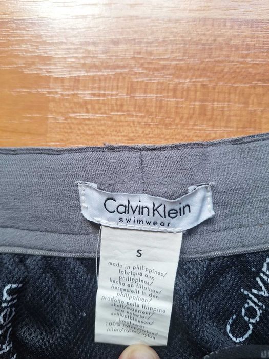 Pantaloni Scurți de Plajă Calvin Klein Swimwear Mărimea S Negru Cusătură Reparată