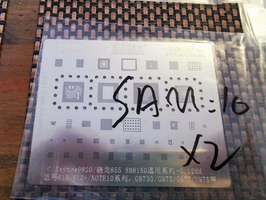 Set 34 site BGA reballing cip Samsung S24 S23 S22 S21 S20 S10 FOLD A14