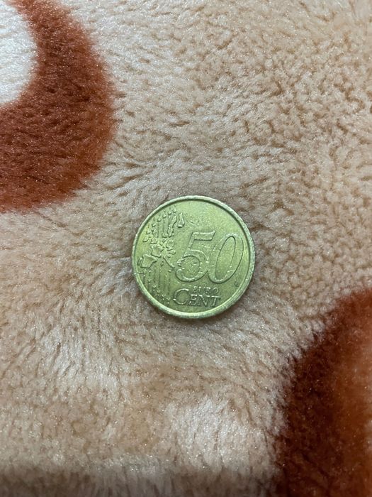 Monedă 50 Cent an 2001