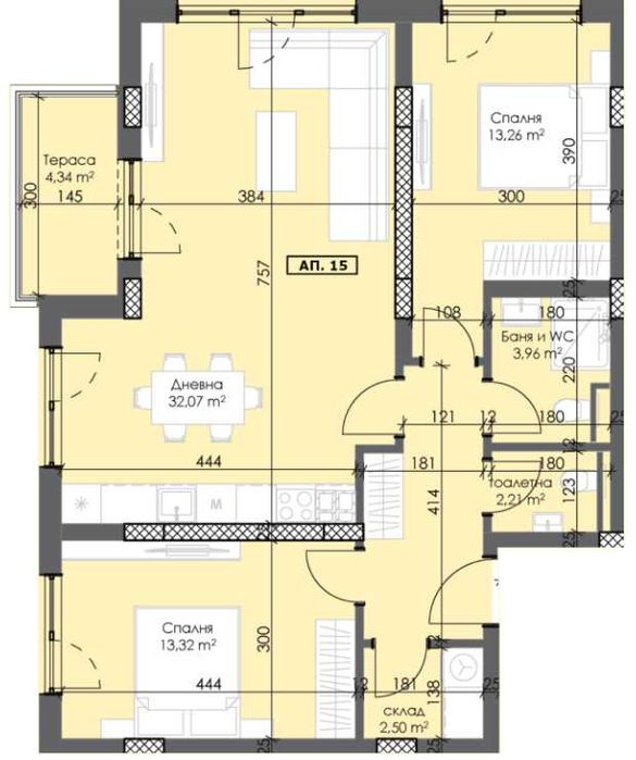 Продава се Тристаен апартамент в Пловдив, Тракия - 117 кв.м за 998 €/кв.м - Снимка #5
