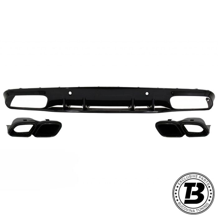 Difuzor Bara Spate cu Ornamente compatibil cu Mercedes C Class C205 A205 C63 Design