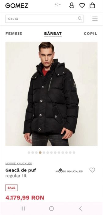 Geaca puf Moose Knuckles
