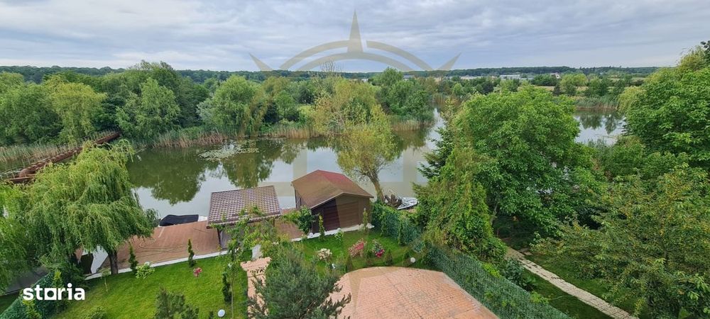 Dom00441 - vila de lux la lac cu ponton si barca snagov
