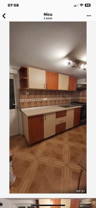 Vand mobila nucatarie stare buna L=214 corpurile secundare au h=50