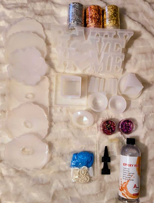 Set Rășină Epoxidică A DIY (483ml) – Kit Start-Up Artizanat & Bijuterii NOU