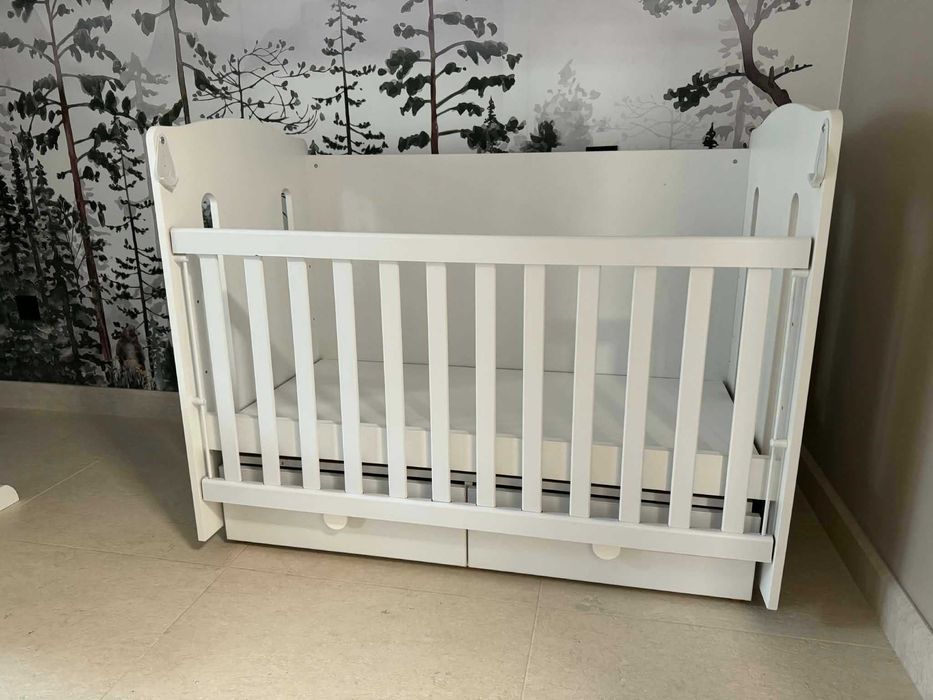 Дървена кошара Поли 60/120 с подвижна решетка и люлеещ механизъм