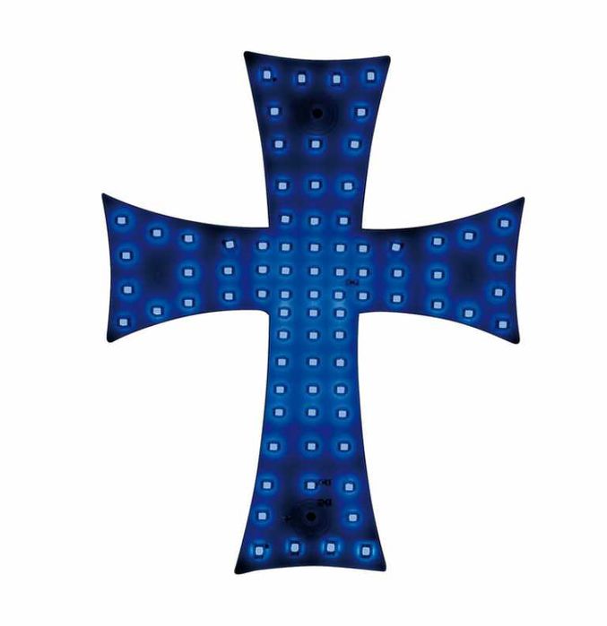 Светещ 81 LED диоден кръст за Kамион 24V - 3 цвята.