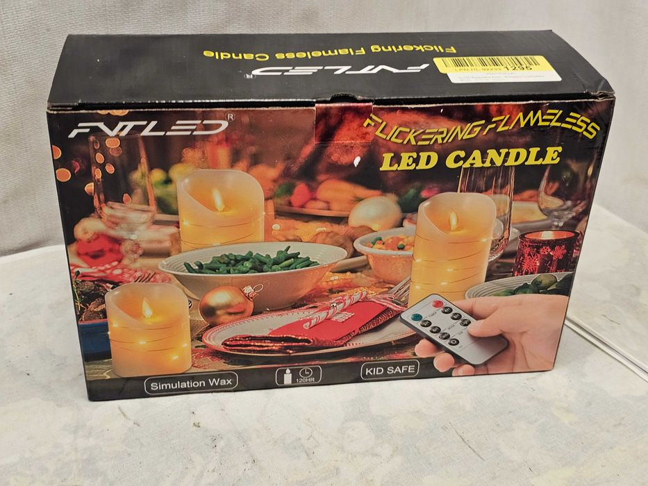 Pachet set 3 lumanari pe LED cu telecomanda