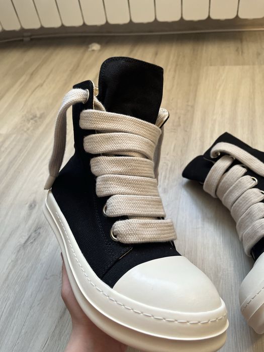 Rick Owens ramones high Jumbo laces