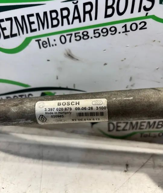 Ansamblu stergatoare parbriz volan pe stanga Dacia Logan 2009