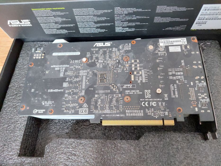 Asus GTX 1060 3gb видео карта