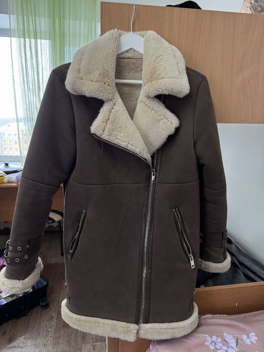 Коричневый Дублёнка