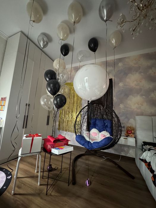 Кресло кокон, коричневое