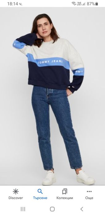Tommy Hilfiger Sweatshirt Oversize Womens Size L НОВО! ОРИГИНАЛ!