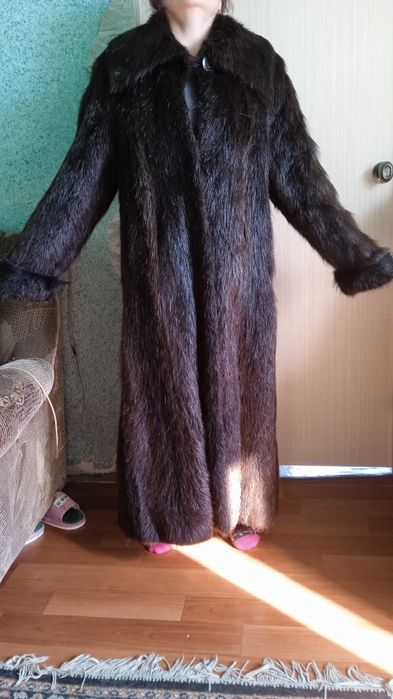 Шуба женская енот