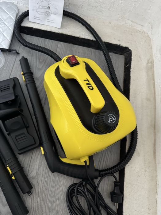 Мултифункционална Парочистачка TVD Steam Cleaner 1.53L Голяма Силна Пароструйка, с Много Аксесоари!