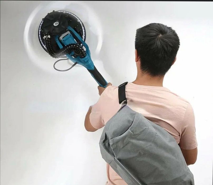 Шлифовка зашкуривание выравнивание стен аппаратом -жираф