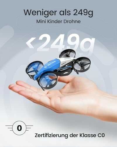 Holy Stone HS210F Мини дрон 2в1 с Land Mode (Син)