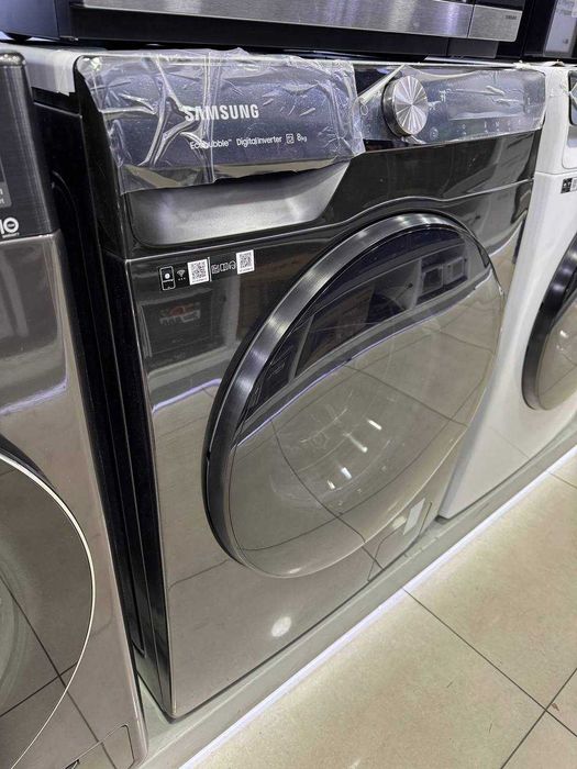 Стиральная машина Samsung 8кг WW80AG6L28BB Inverter AI EcoBubble Steam