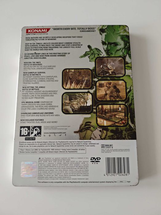 Metal Gear Solid 3 Snake Eater Playstation 2 PS2