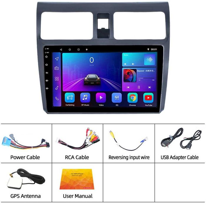 Мултимедия за Suzuki Swift Android Навигация Двоен дин плеър екран
