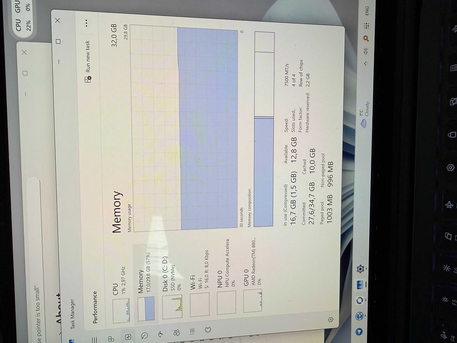 Лаптоп Лаптоп Lenovo Yoga Pro 7 14ASP9 AMD Ryzen AI 9 365, 32 GB, 1 TB