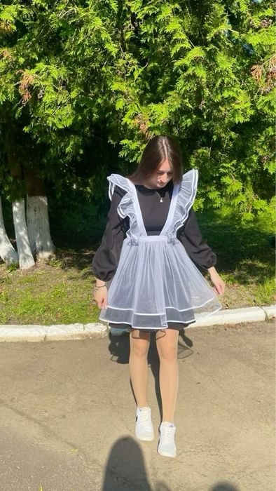 Фартук школьный, для выпускниц