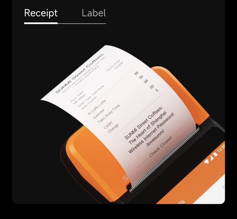Смарт POS терминал Sunmi V2 Pro – принтер и баркод скенер в едно