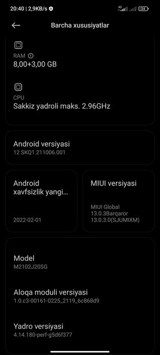 Xiaomi Poco x3pro 256gb