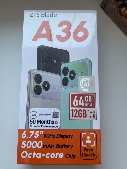 Zte Blade A36 новый запечатанный