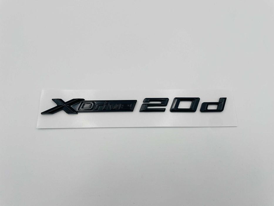 Emblema compatibila BMW x-drive 20d negru