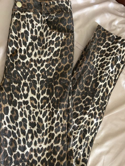 Леопардови  дамски дънки