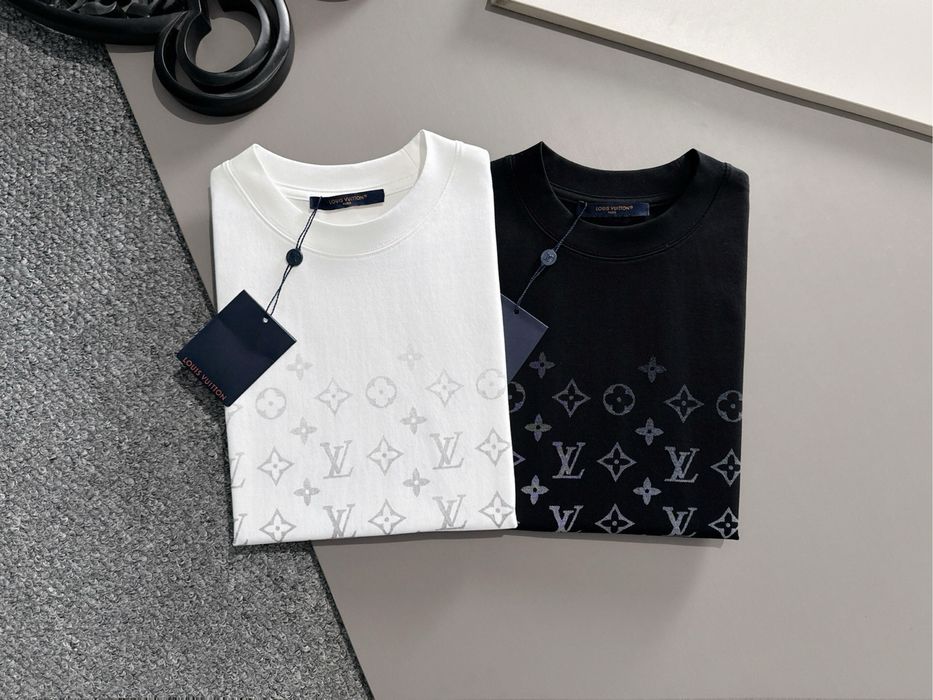 Tricou Louis Vuitton Monogram Negru !!! Bumbac 100 % Premium