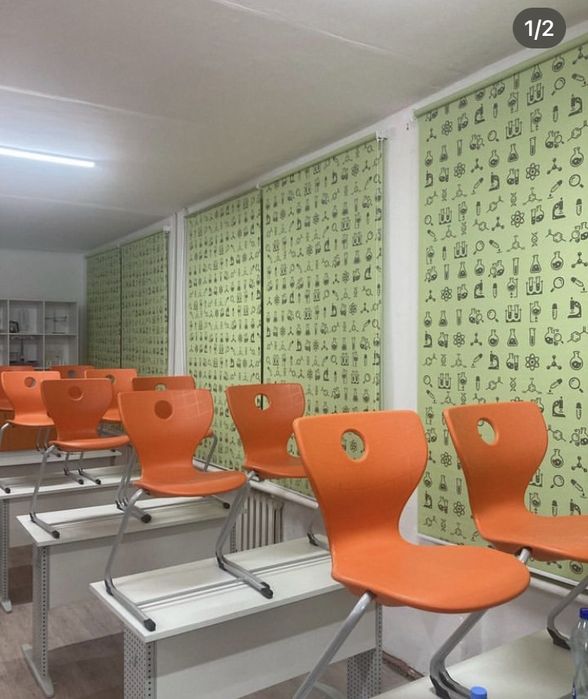 Жалюзиге жеңілдітер бар Ролл штор День ночь Дуэт