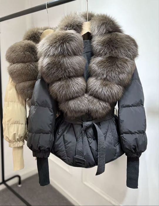 Geci de iarna cu blana naturala de vulpe!