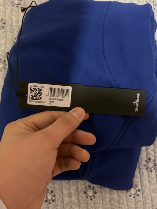 Stone Island худи синий