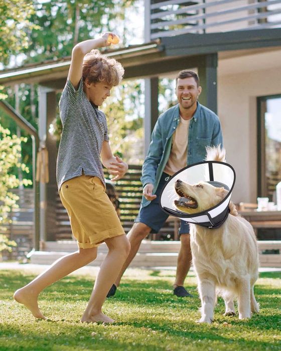 ROMANTIC BEAR Конус нашийник за кучета - размер М