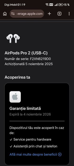 Airpods Pro 2 USB-C și anc