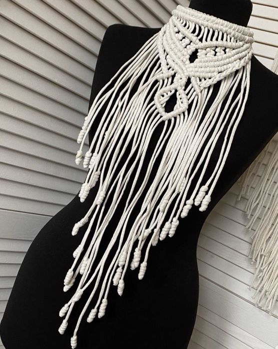 Чокер/ украшение на плечи макраме