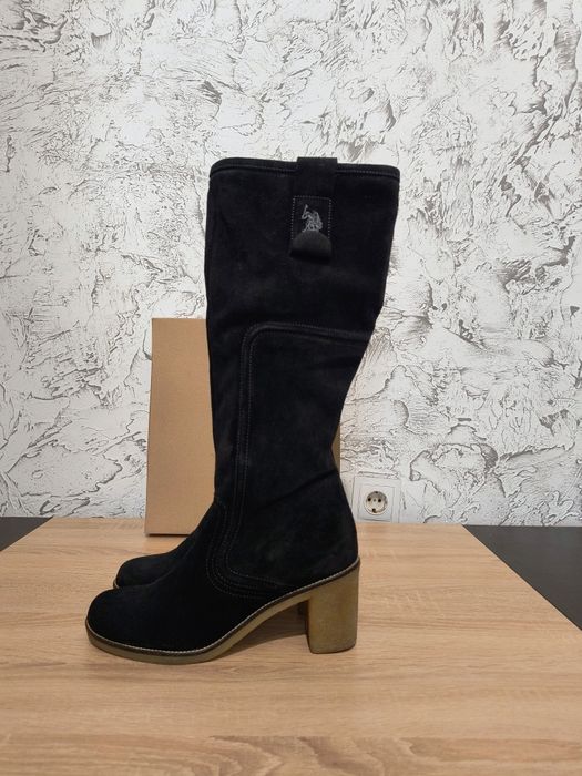 Оригинални велурени ботуши U.S. Polo Assn. – Естествен велур, №41