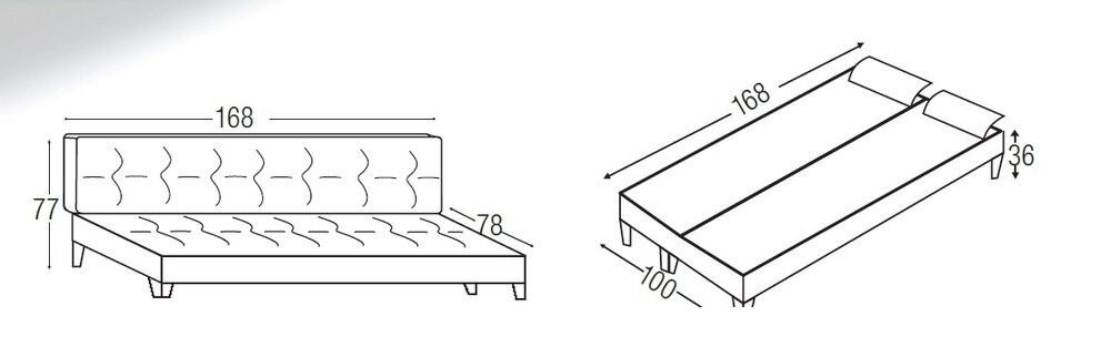 Диван Verde Светло кафяв