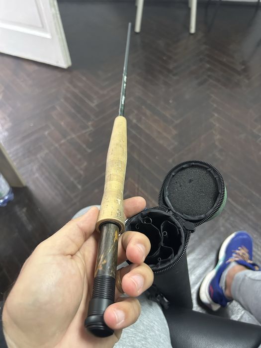 Lanseta la musca + molineta + mustea confectionate manual