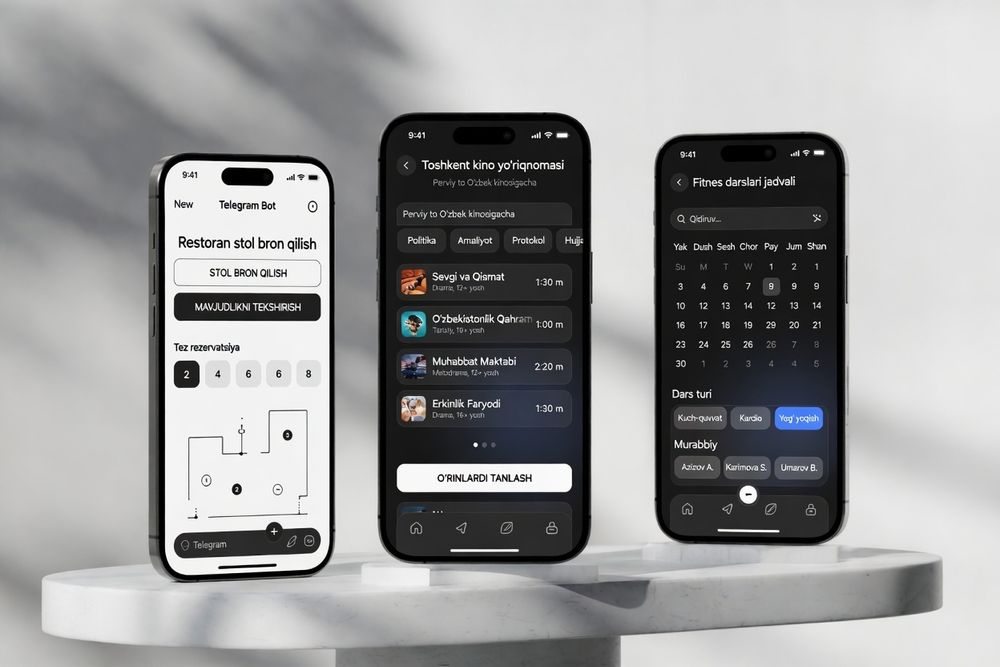 Professional AI Telegram botlar yaratish | Avtomatizatsiya 24/7
Создан